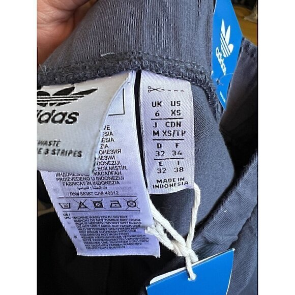 ADIDAS NWT WOMENS MID-RISE TIGHT FIT, FULL LENGTH STYLE, 93% COTTON, XSMALL - Picture 12 of 12